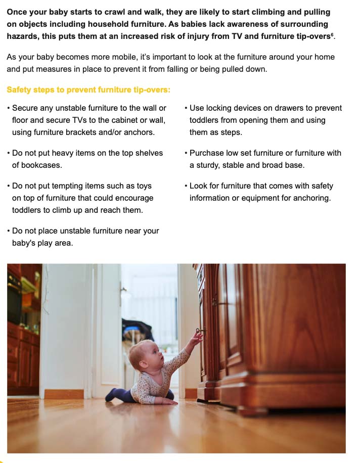The Dangers of Toppling Furniture
