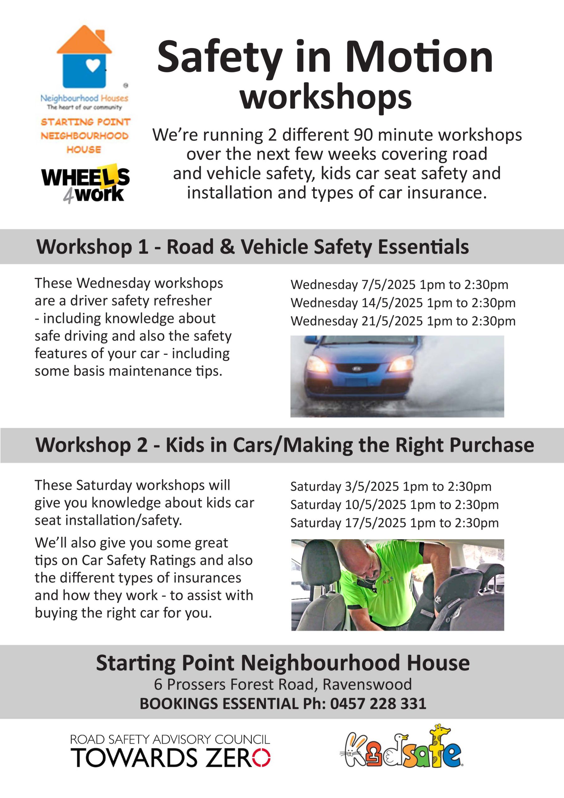 Safety in Motion Workshops – 2025